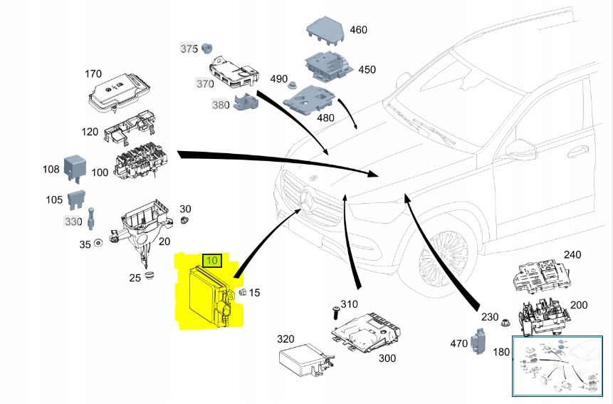 Radar Mercedes ACC Distronic OEM A0009009217 #FV - galeria