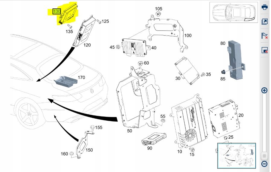 Hermes Mercedes A1679004712 Controller-Modul - galeria