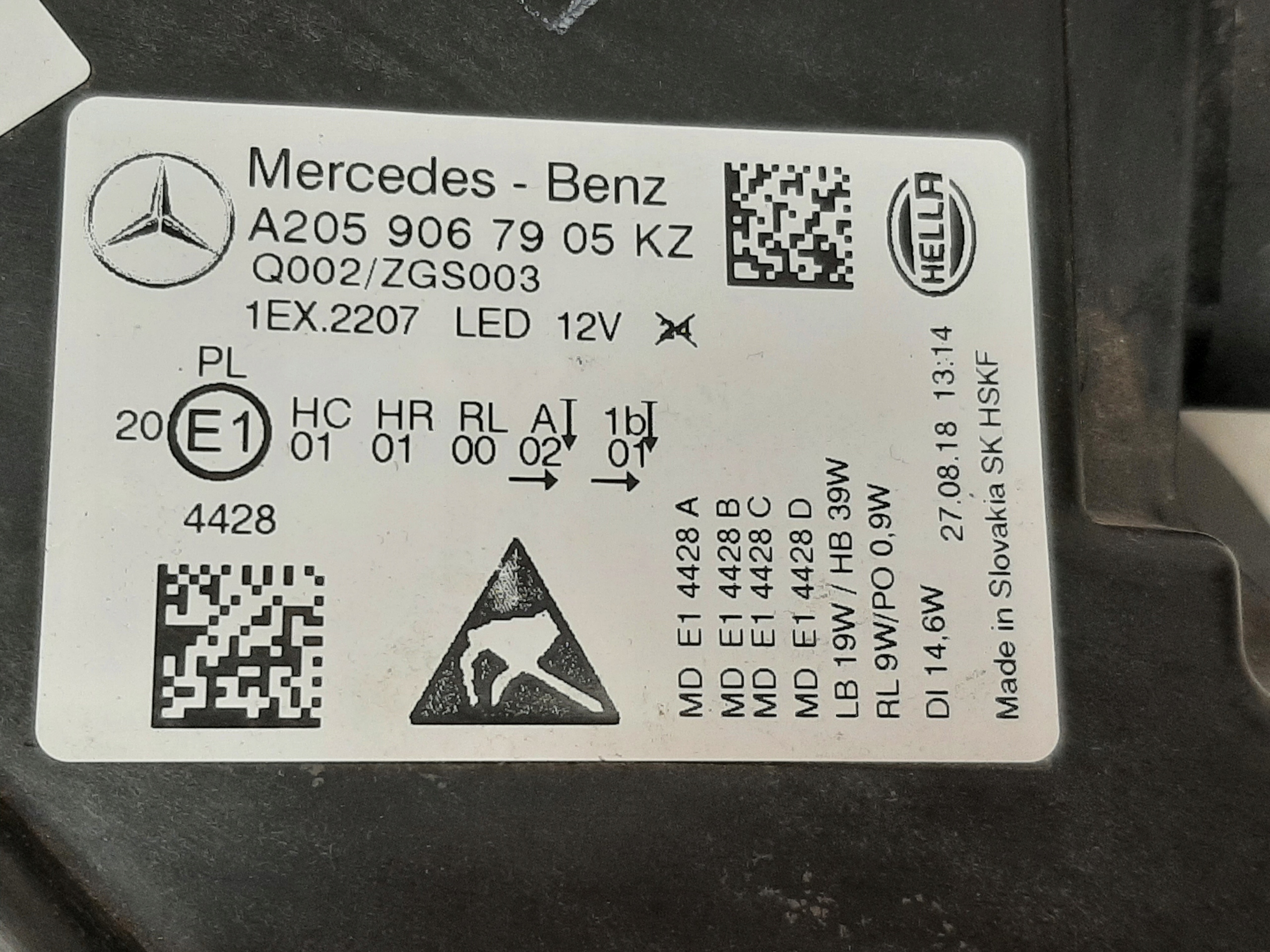 Mercedes C W205 Full LED Performance lamp, left - galeria