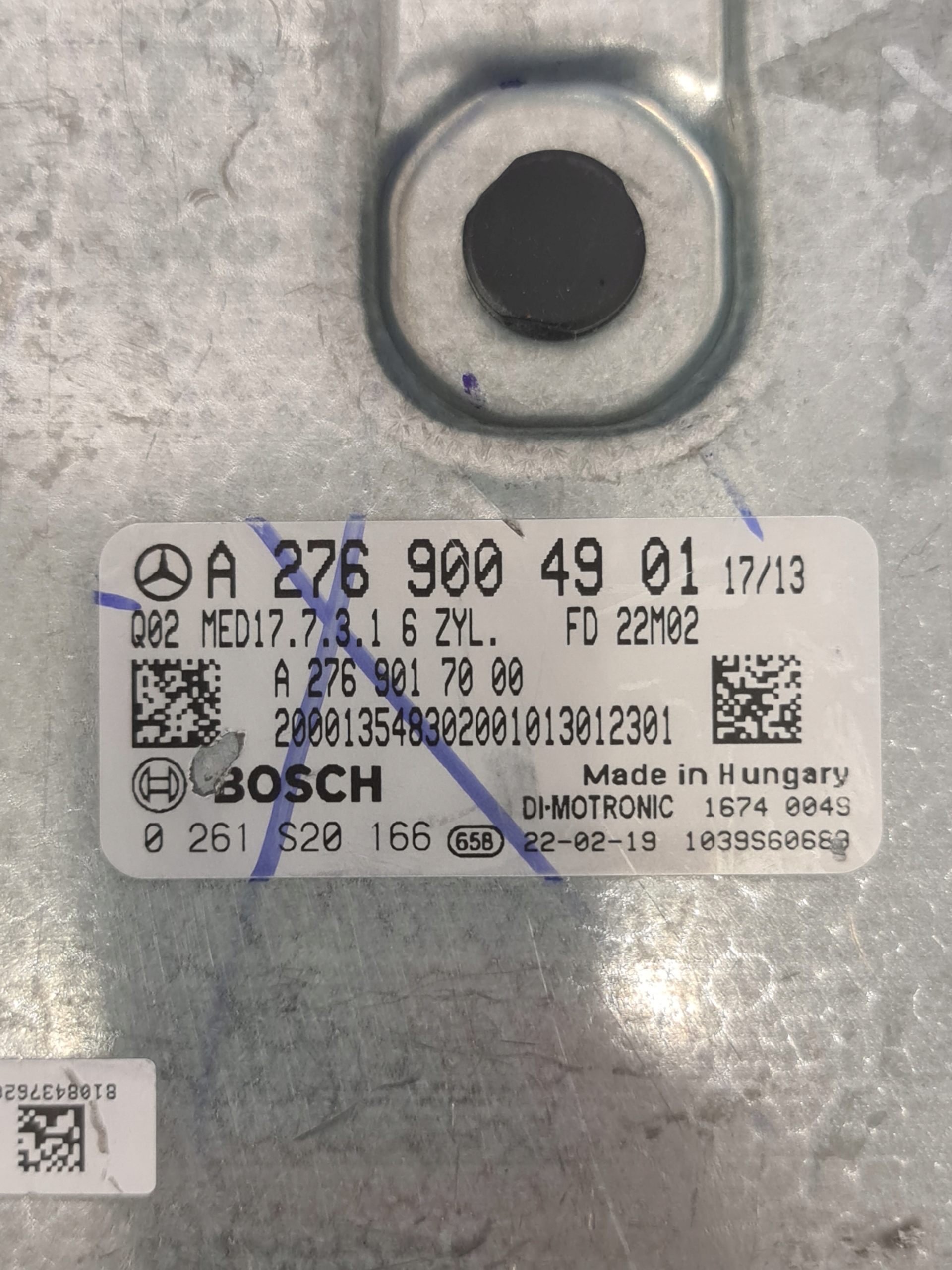 Motorsteuergerät ECU A2769004901 M276 Neu W205 - galeria