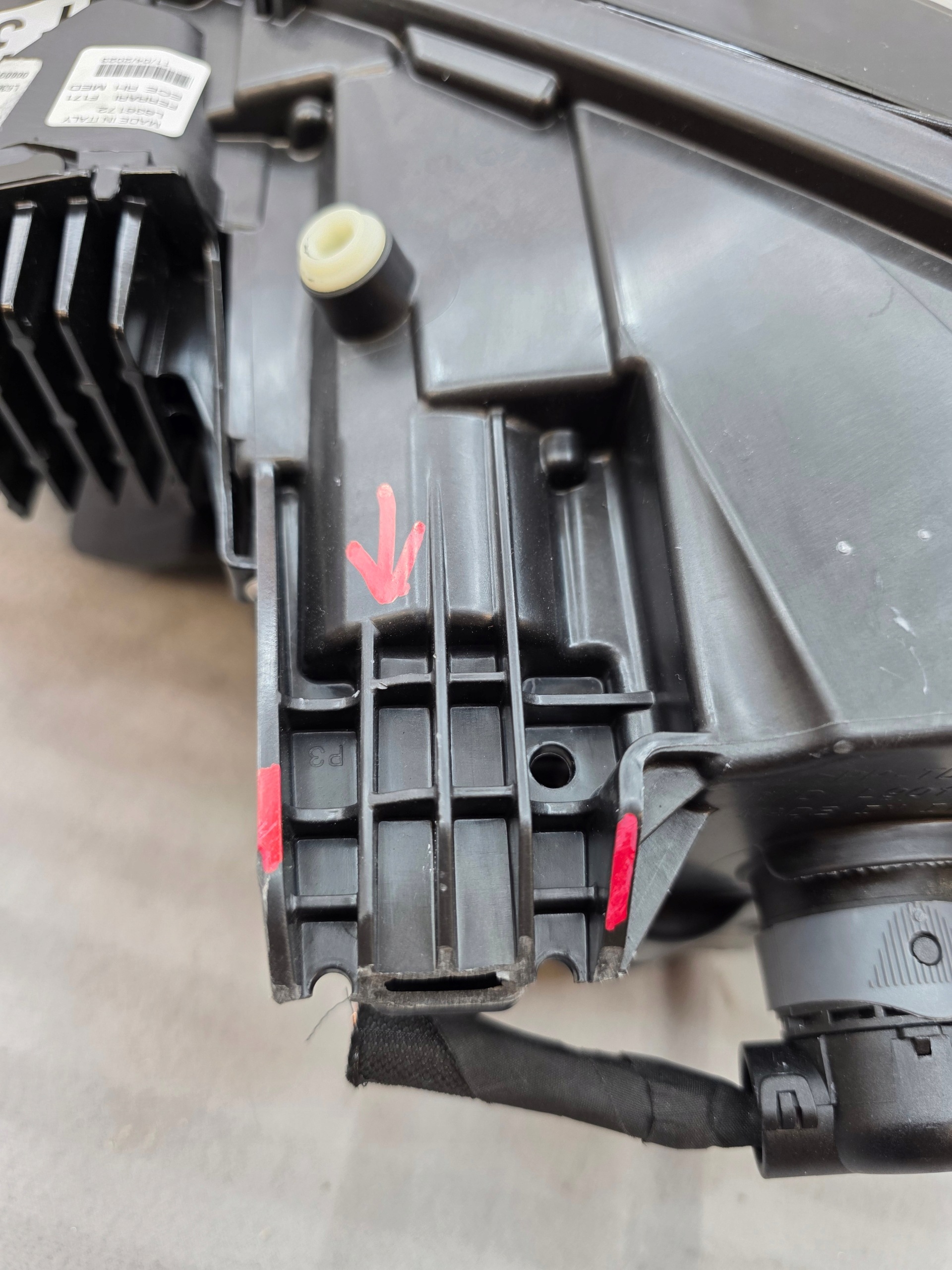 Front Right Lamp FERRARI 296 MED F171 - galeria