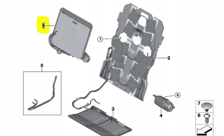 Lumbar Inflation Cushion for BMW G11 G12 G30 Seat - galeria