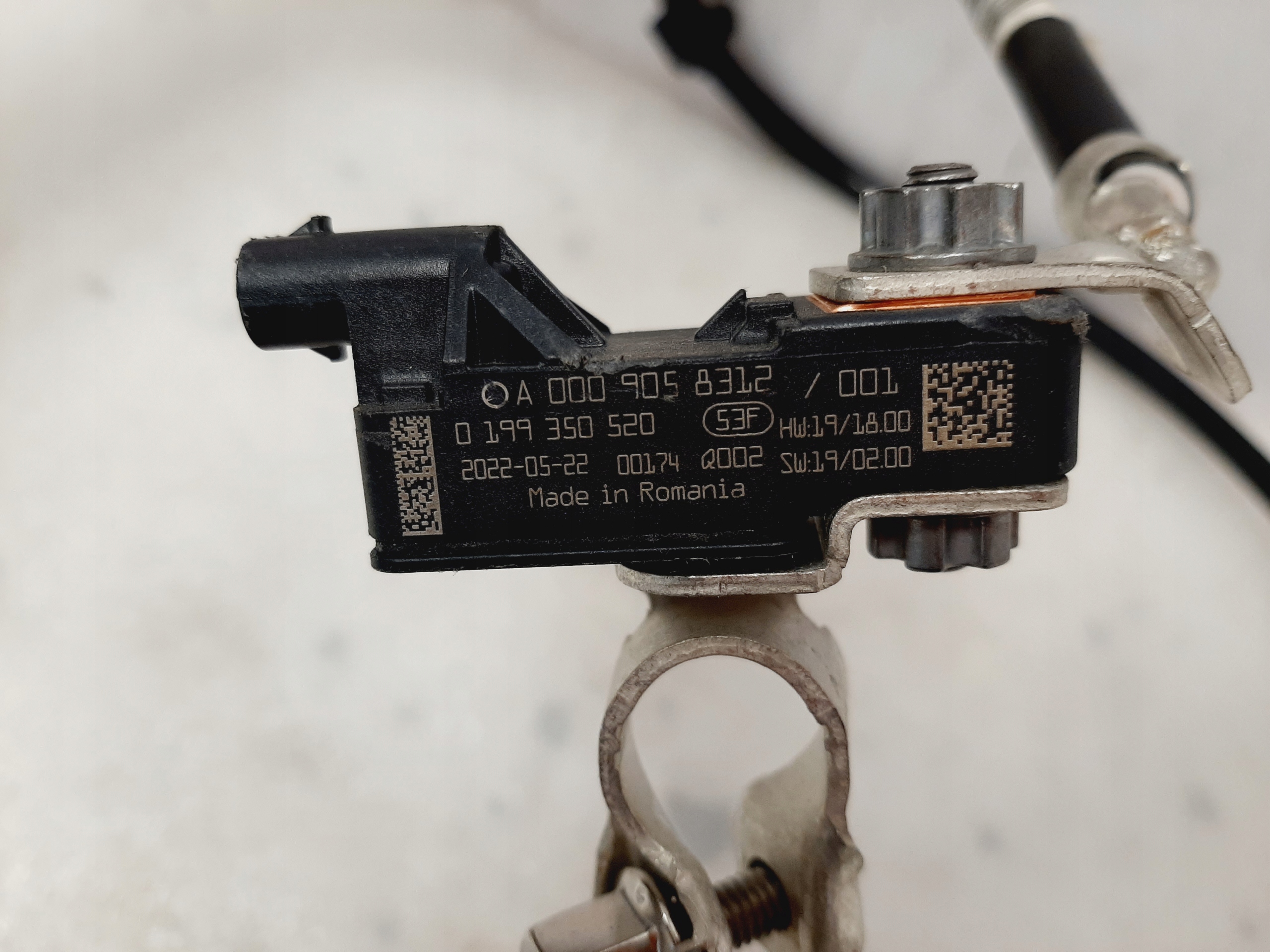 Minus Terminal, Cable, Battery Sensor, Mercedes W205 W238 - galeria