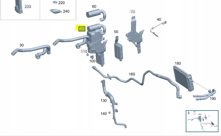 Webasto Mercedes W254 GLC Diesel Heating - galeria