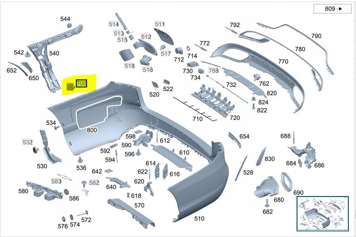 Mercedes Radar Sensor A0009055211 W205 W167 W177 - galeria