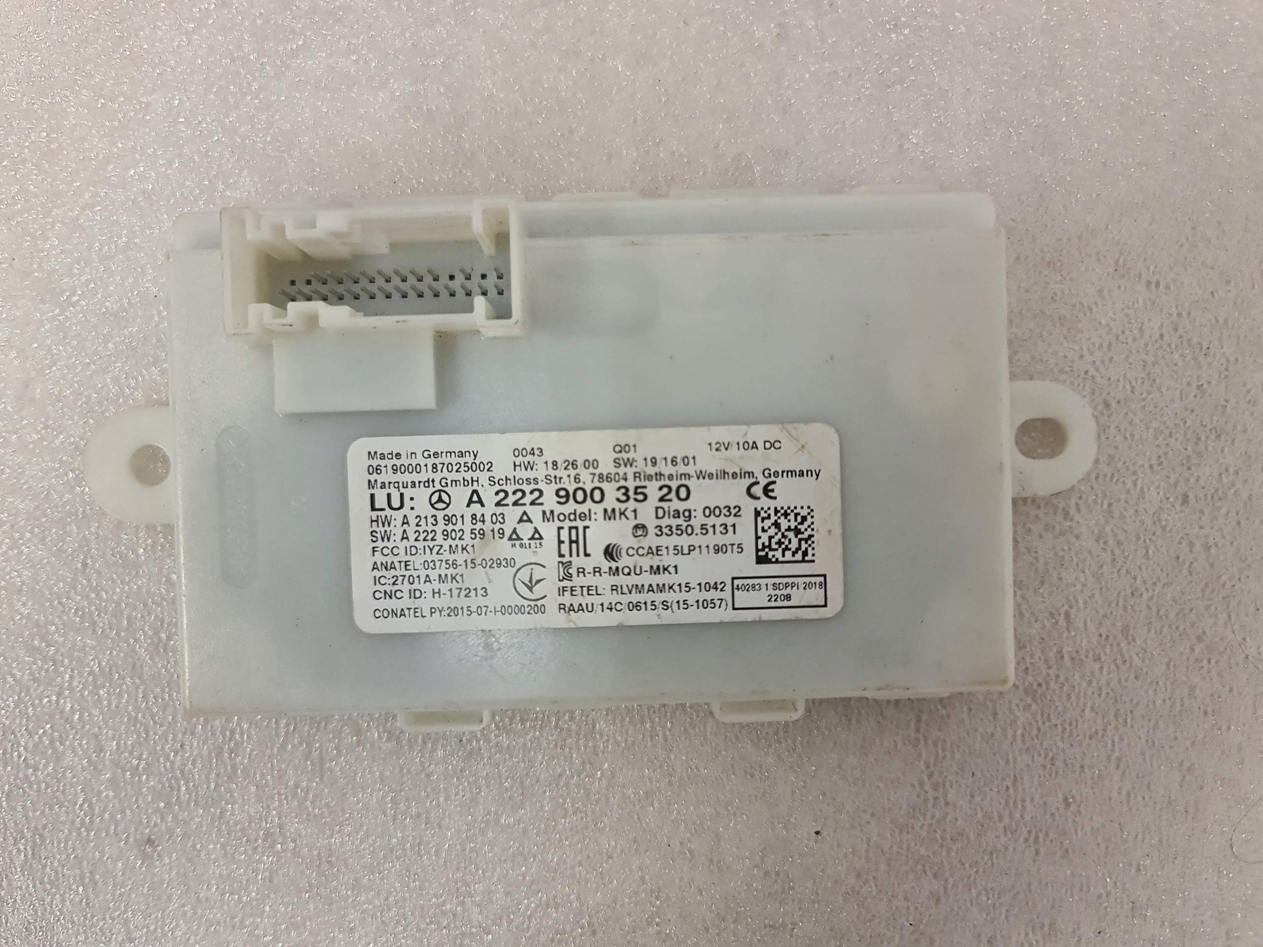 Keyless GO Mercedes W205 W213 W222 Controller Module - galeria
