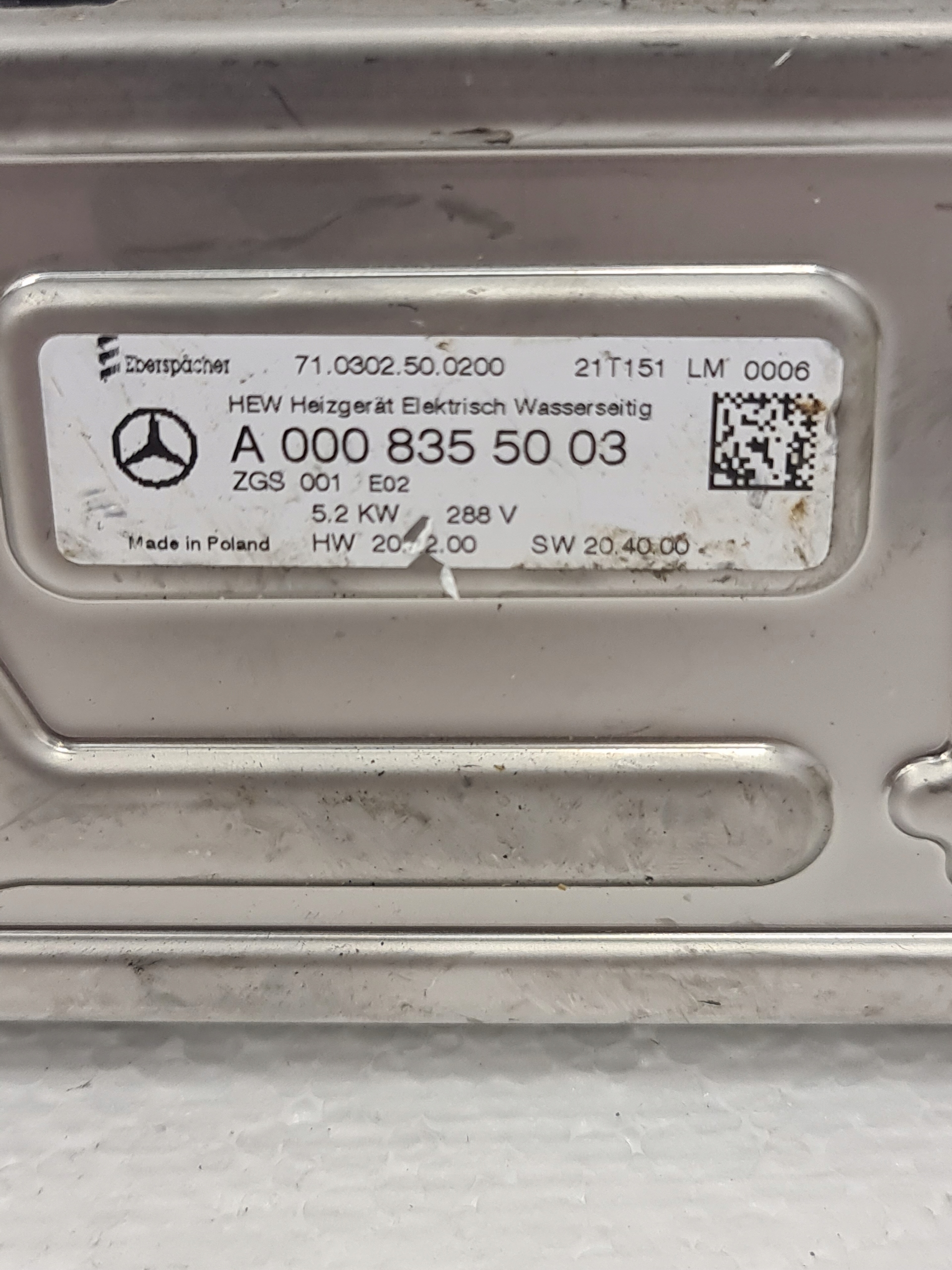 Mercedes EQE EQS W295 W297 battery heater - galeria