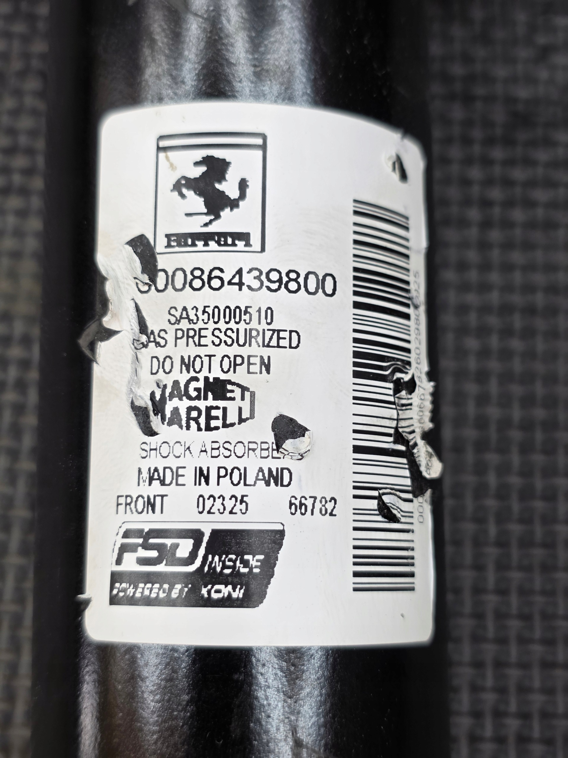 Amortyzator Shock Absorber Ferrari Amalfi Roma Przód Przedni - galeria