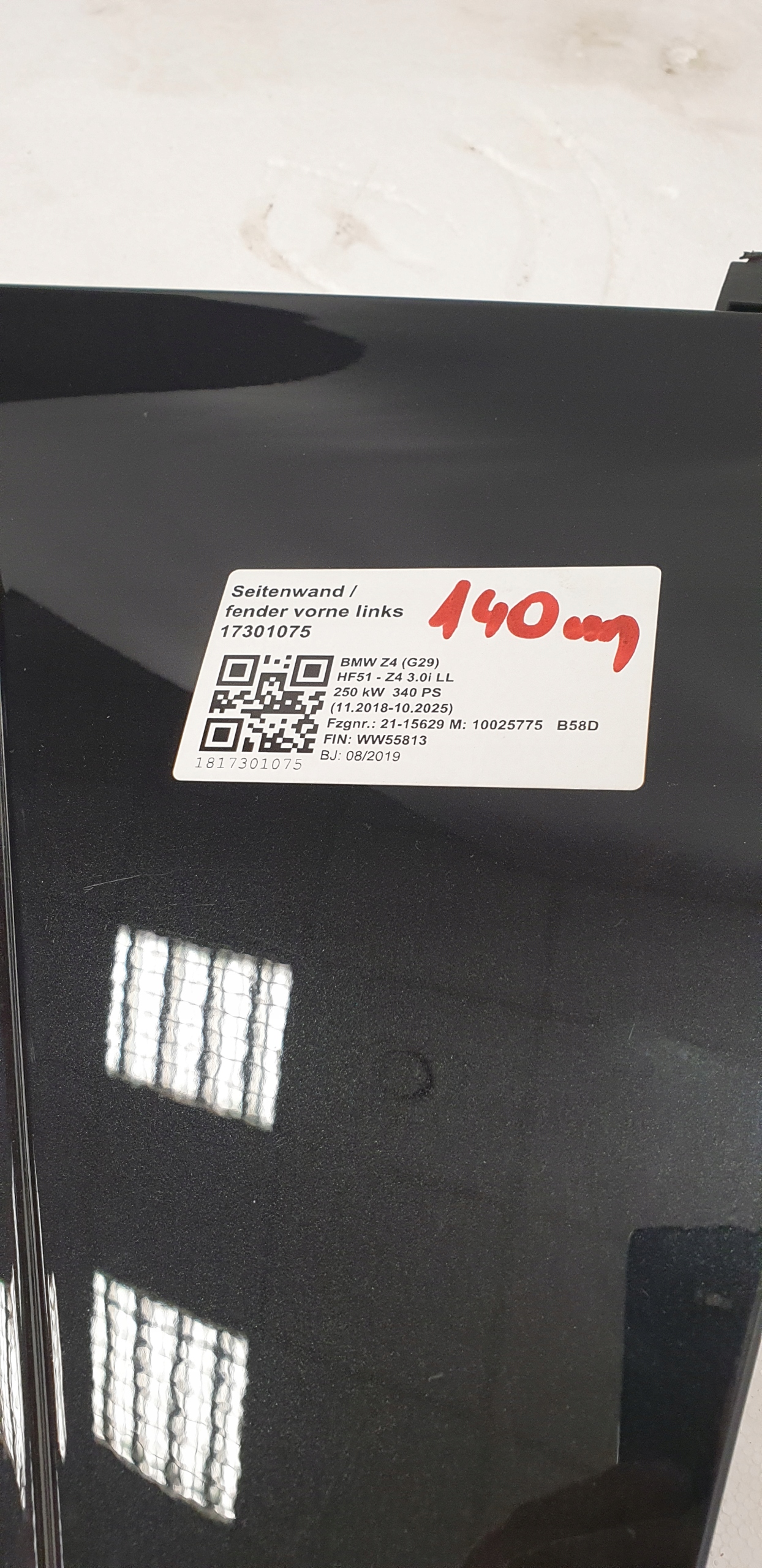 Kotflügel vorne links BMW Z4 M G29 Perfekte Farbe 475 - galeria