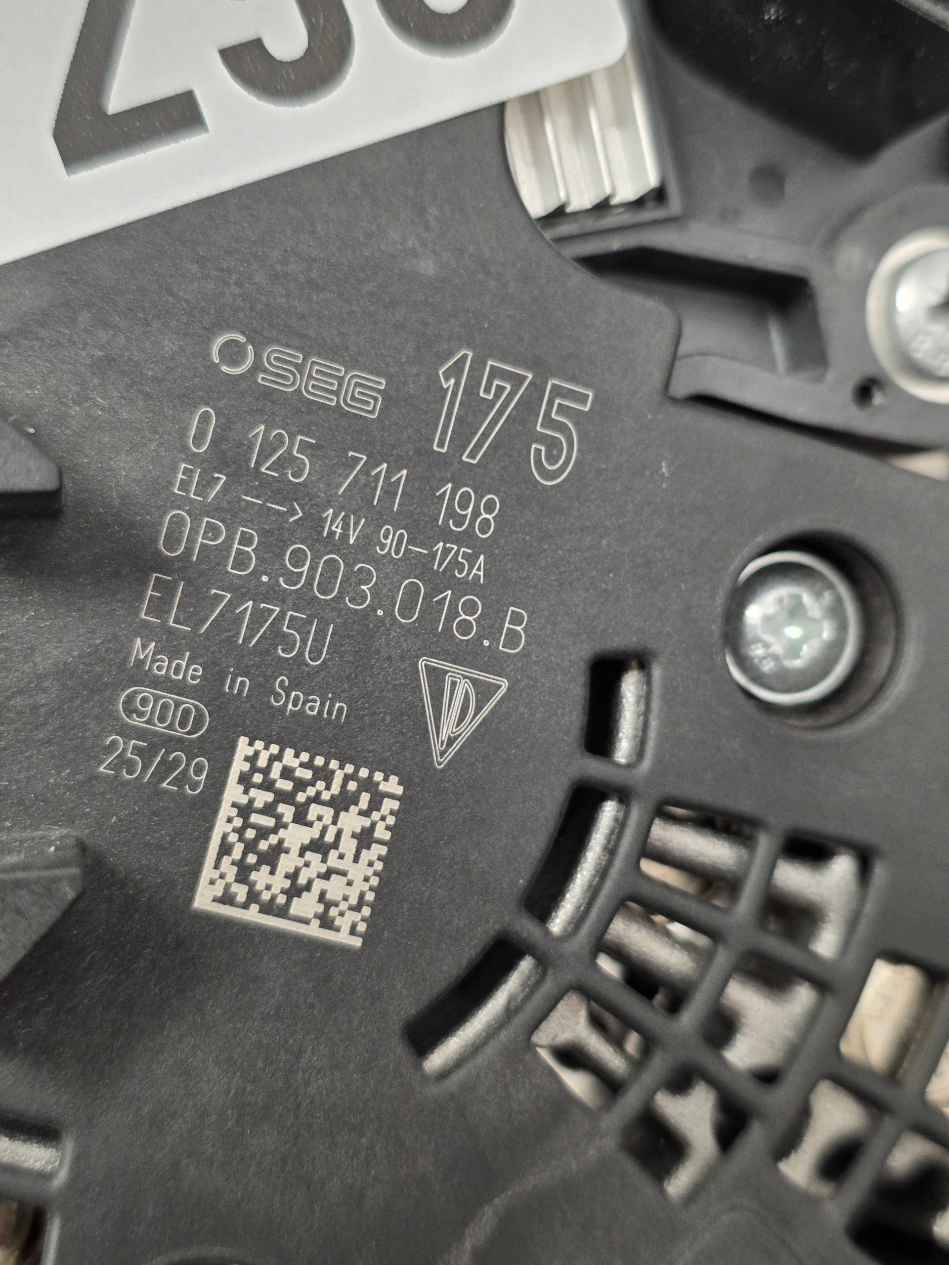 Alternator Porsche 911 Carrera 718 Cayman Boxster 0PB903018B - galeria