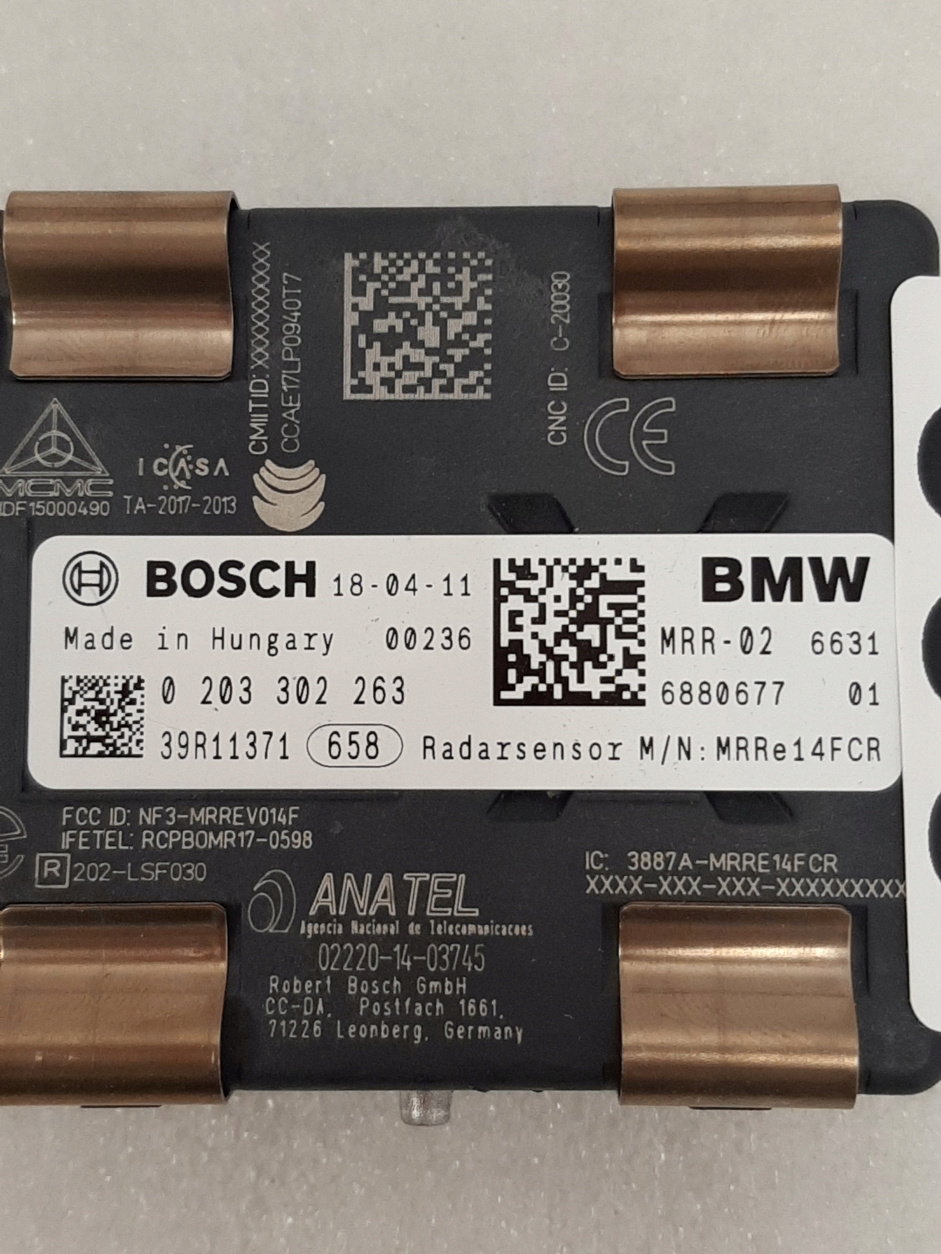 Radar Sensor ACC BMW G29 Z4 G05 G06 F40 G20 MRR 02 - galeria