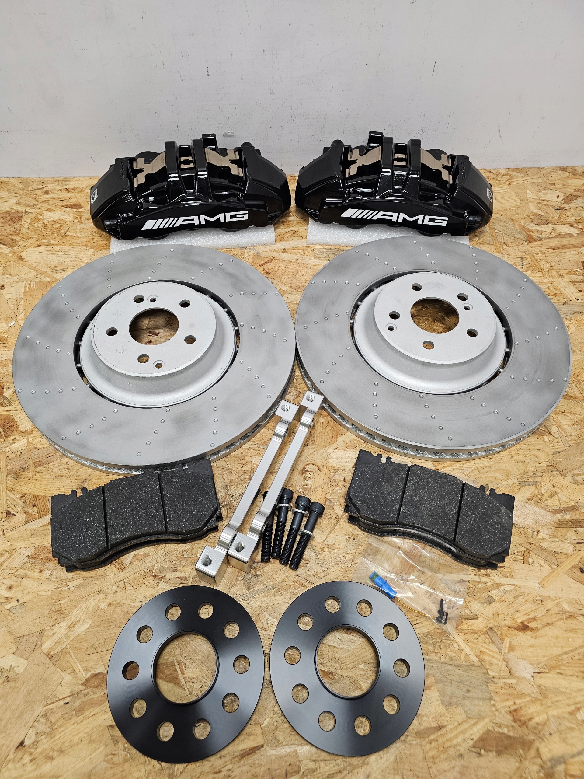 Суппорта, диски, тормоза, Mercedes W447 V, Диски, комплект BigBrake 375мм - galeria