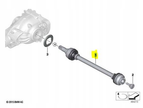 Welle links links hinten hinten BMW M8 F91 F92 #FV - galeria
