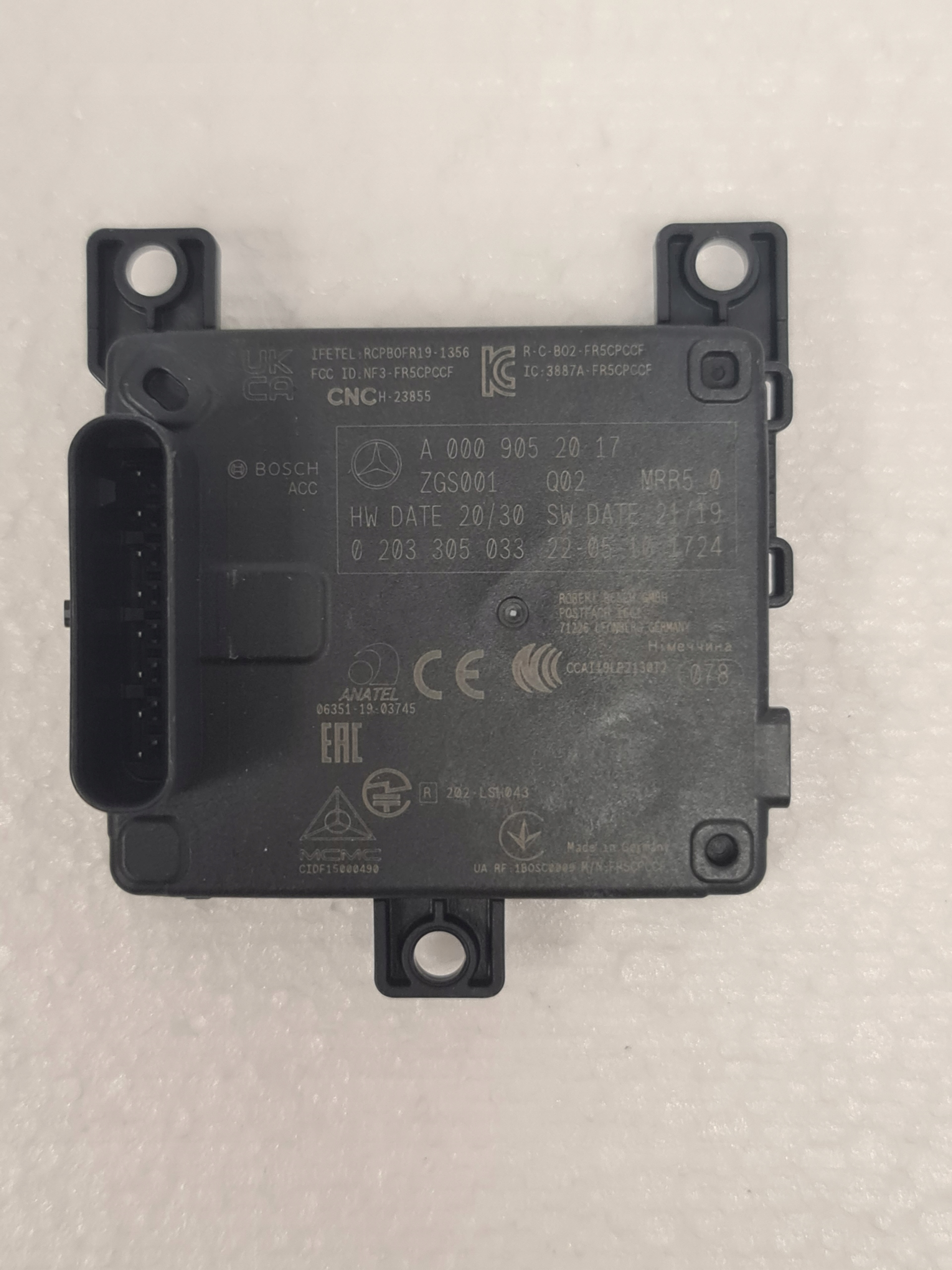 Radar Distronic Mercedes A0009052017 W223 W295 - galeria