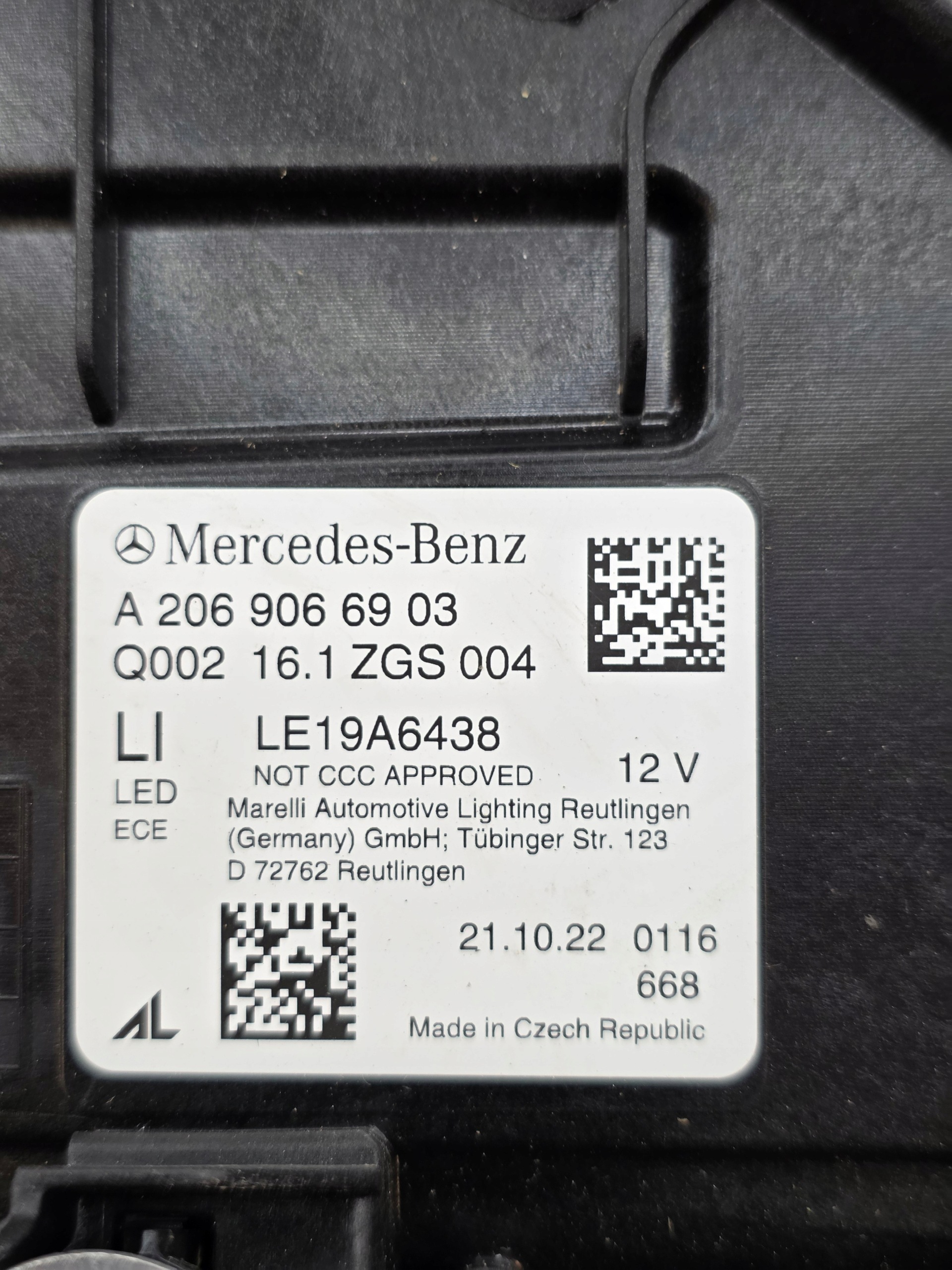 Lampa Przód Przednia LEWA Mercedes C W206 LED Digital EU - galeria