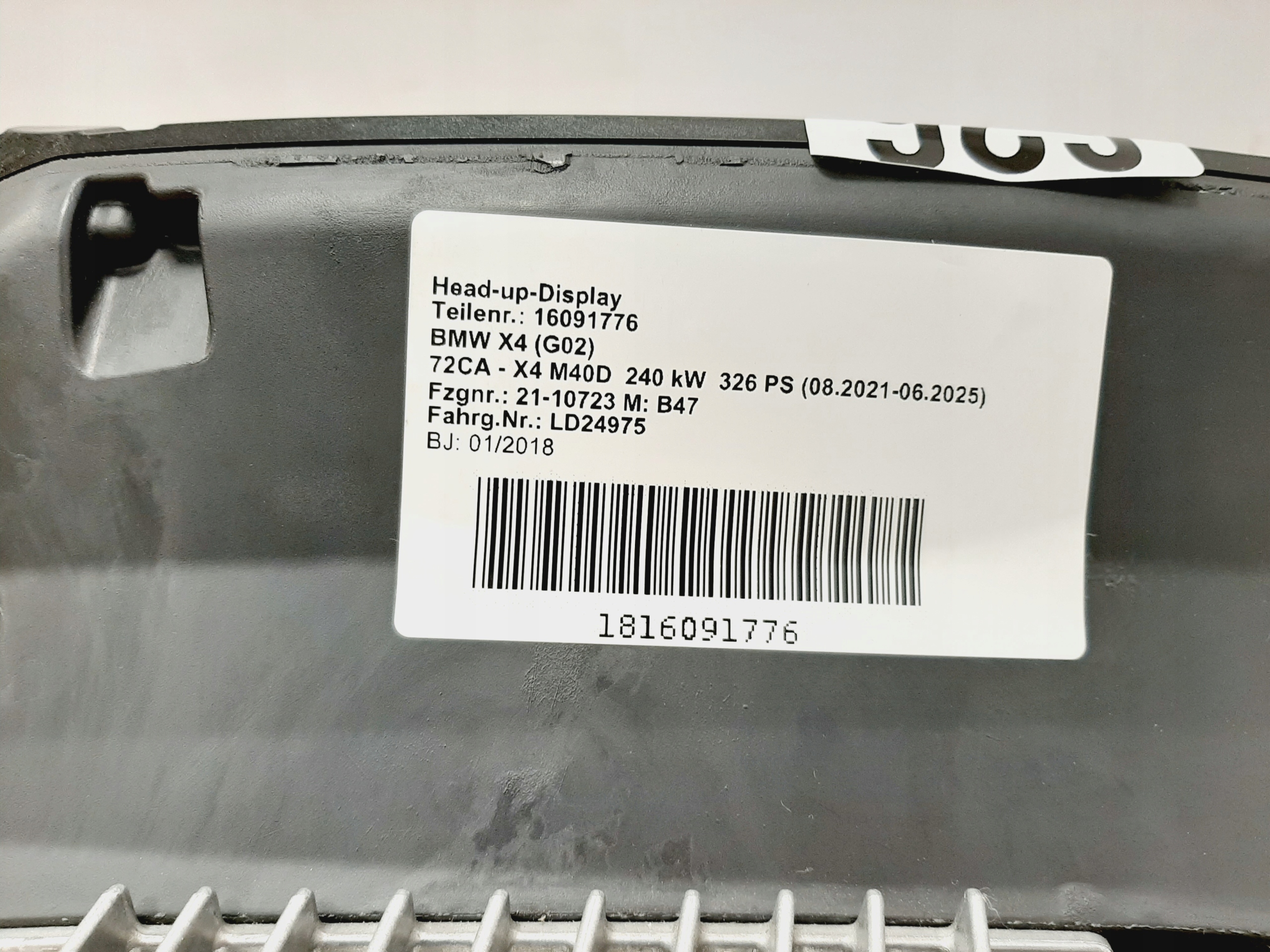 HUD Проекционный дисплей BMW X3 X4 G01 G02 - galeria