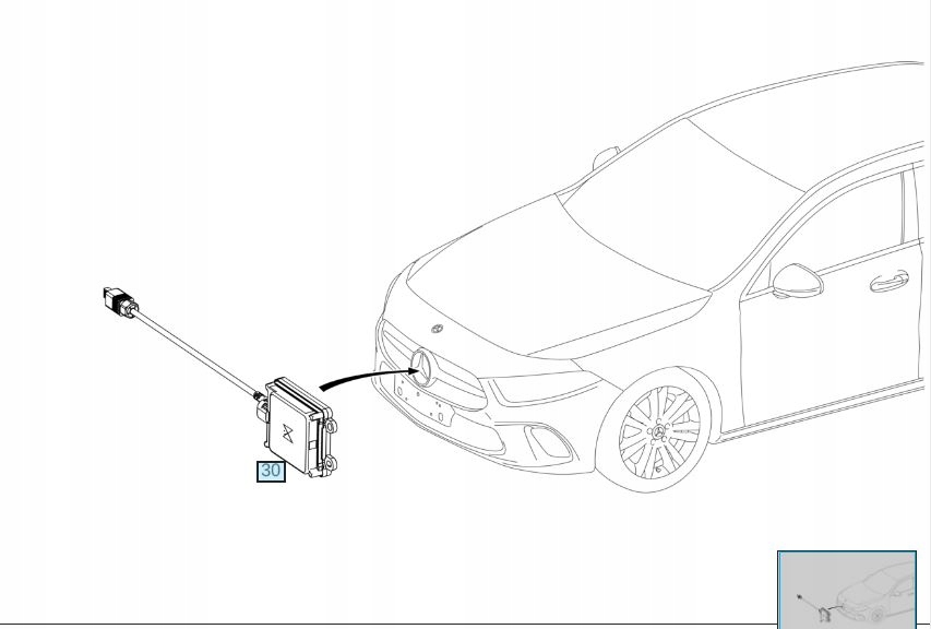 Mercedes ACC Distronic Radar OEM A2909003700 #FV - galeria