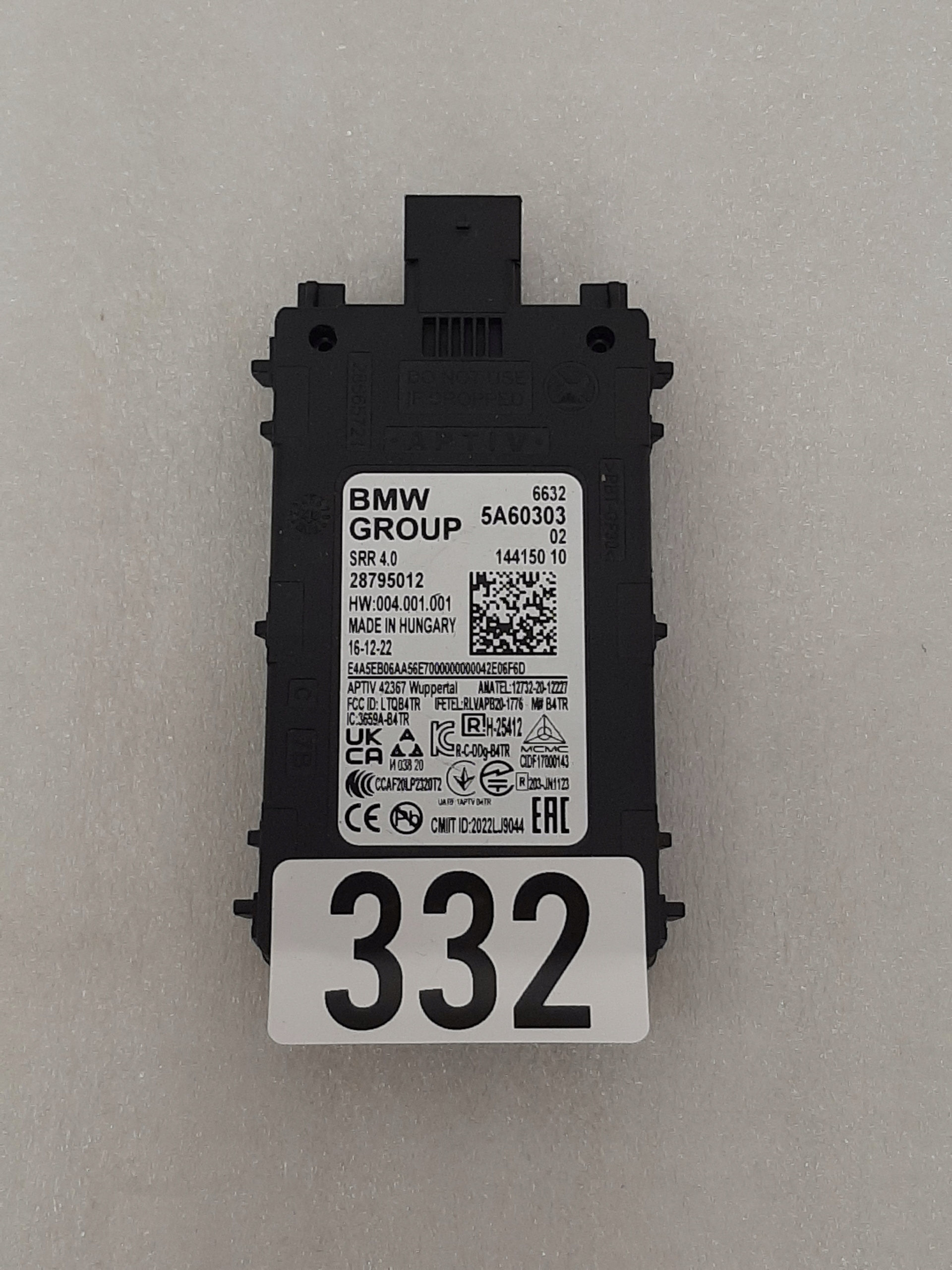 Zdjęcie produktu Radar Asystent Czujnik Pasa BMW 7 5A60303 G70 U11 G05 G06