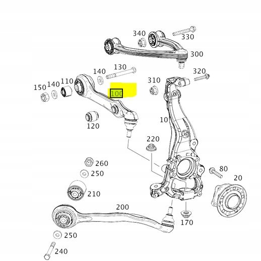 Zdjęcie produktu Mercedes S63 AMG W222 W217 4M WAHACZ przedni LEWY