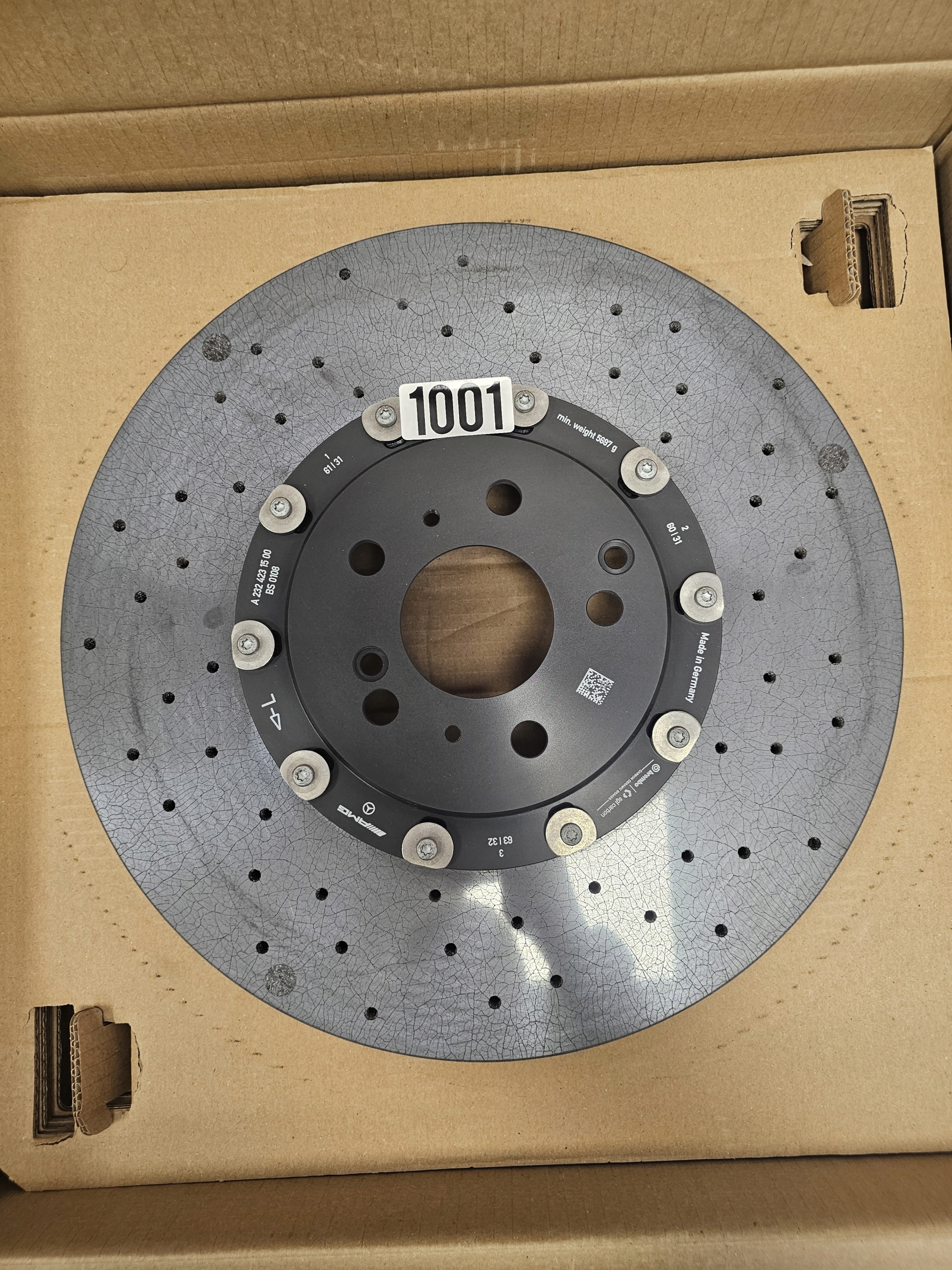 Zdjęcie produktu CERAMIC Disc Mercedes W223 W232 Rear Rear LEFT Rear Brake Disc LEFT