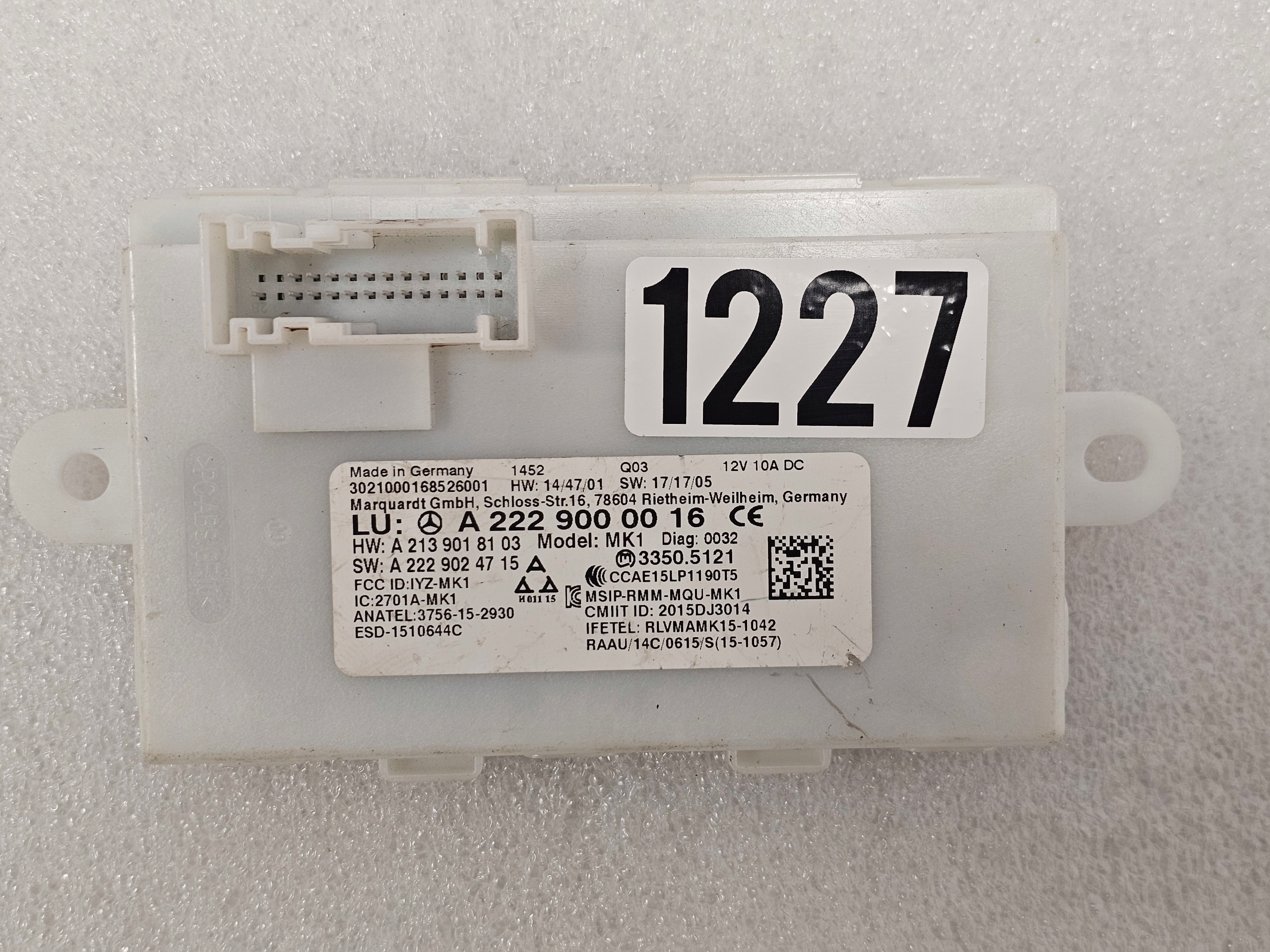 Zdjęcie produktu Moduł Sterownik Keyless GO Mercedes W205 W213 W222 W253 W257 W290