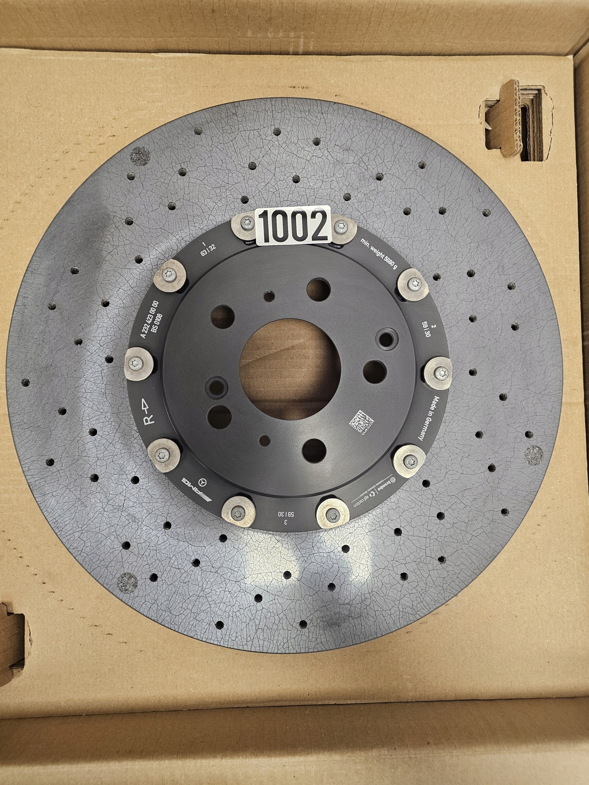 Zdjęcie produktu CERAMIC Disc Mercedes W223 W232 Rear Rear RIGHT Rear Brake Disc RIGHT