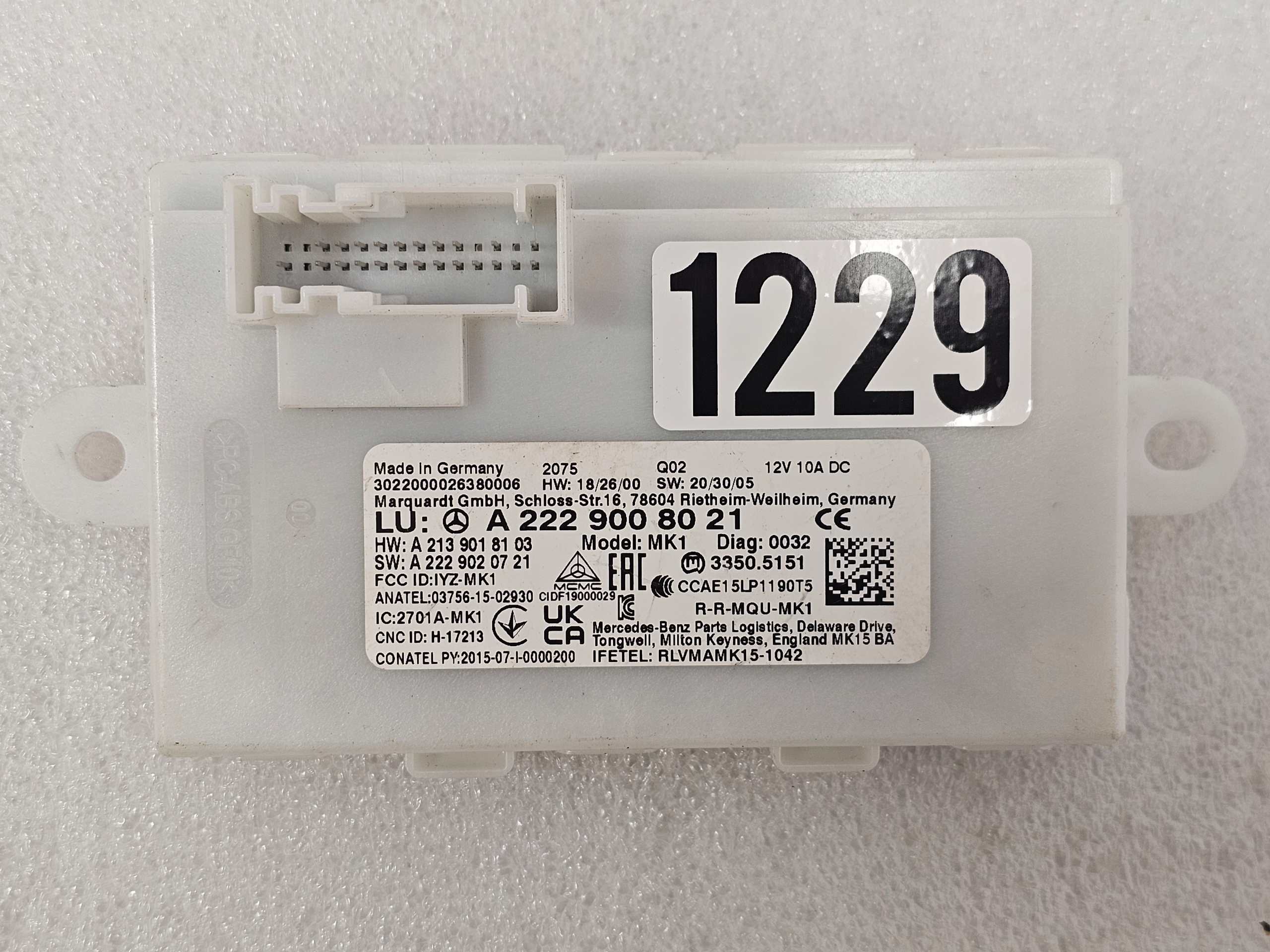 Zdjęcie produktu Moduł Sterownik Keyless GO Mercedes W213 W238 W253 W257 W290