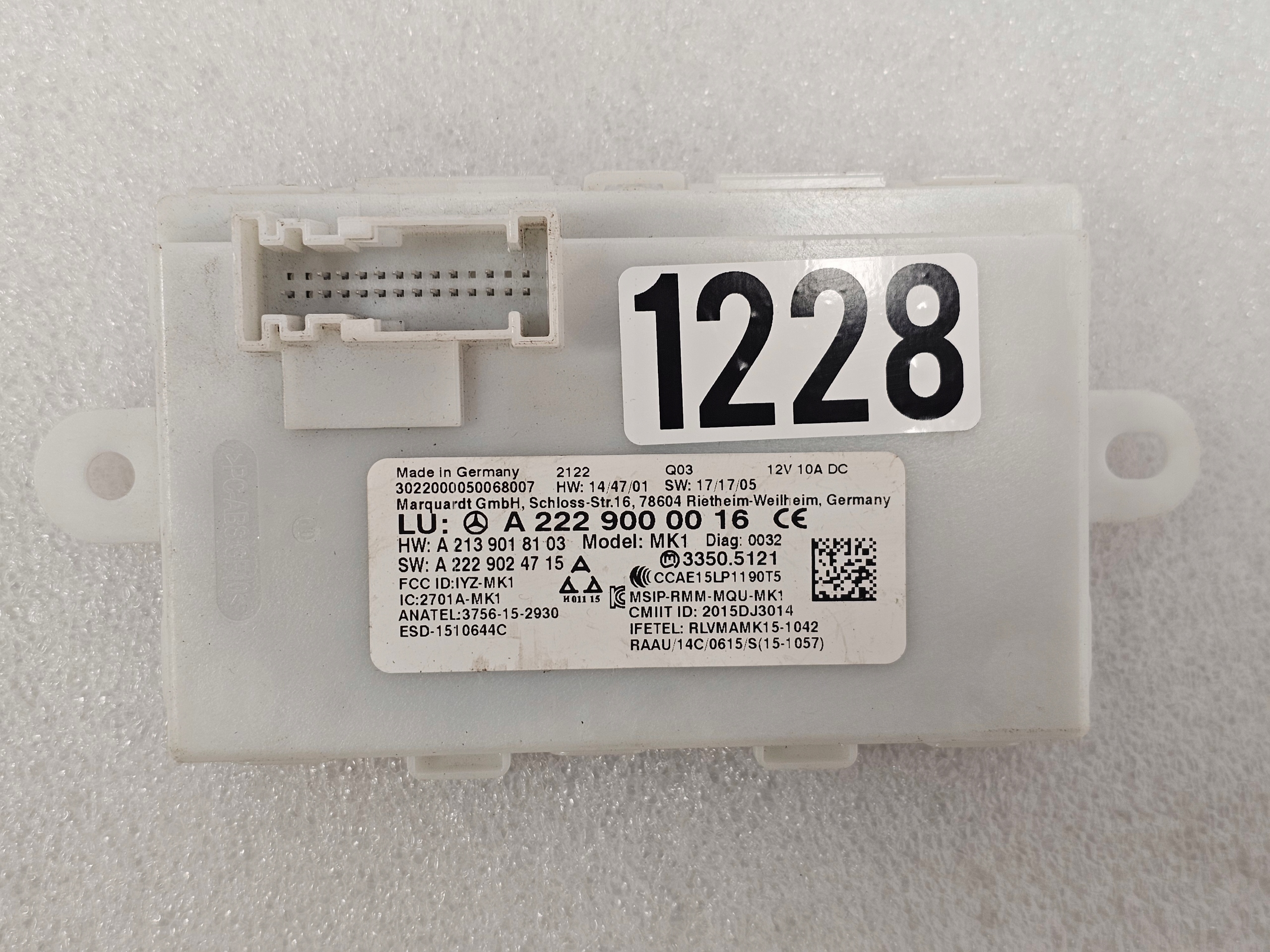 Moduł Sterownik Keyless GO Mercedes W205 W213 W222 W253 W257 W290