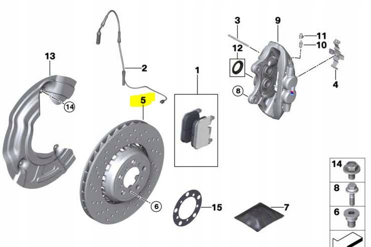 BMW M3 E46 discs 2282446 2282445 NEW FRONT OEM!