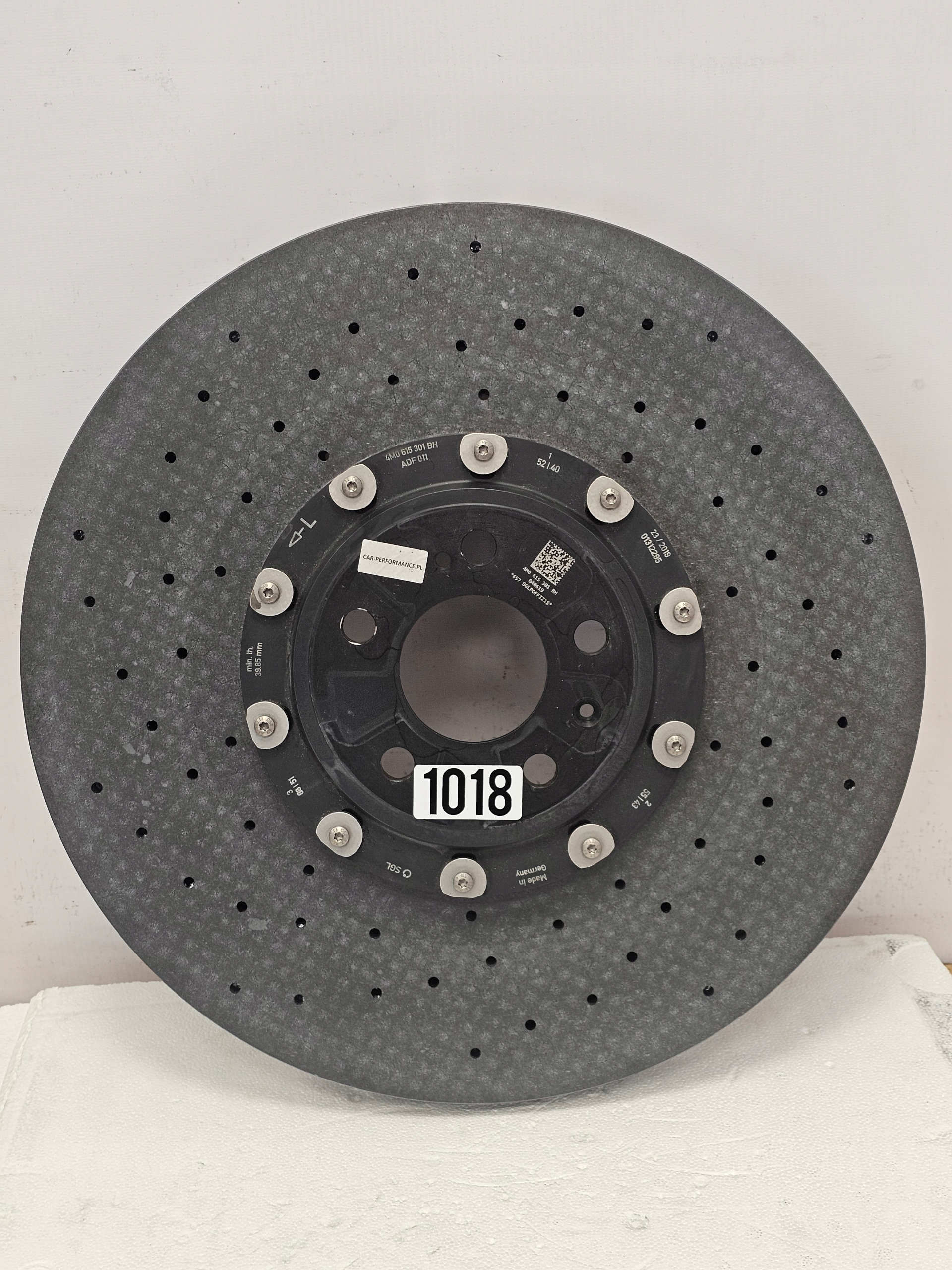KERAMIKschild Audi A8 S8 D5 SQ7 SQ8 4M E-Tron GT Links VORNE
