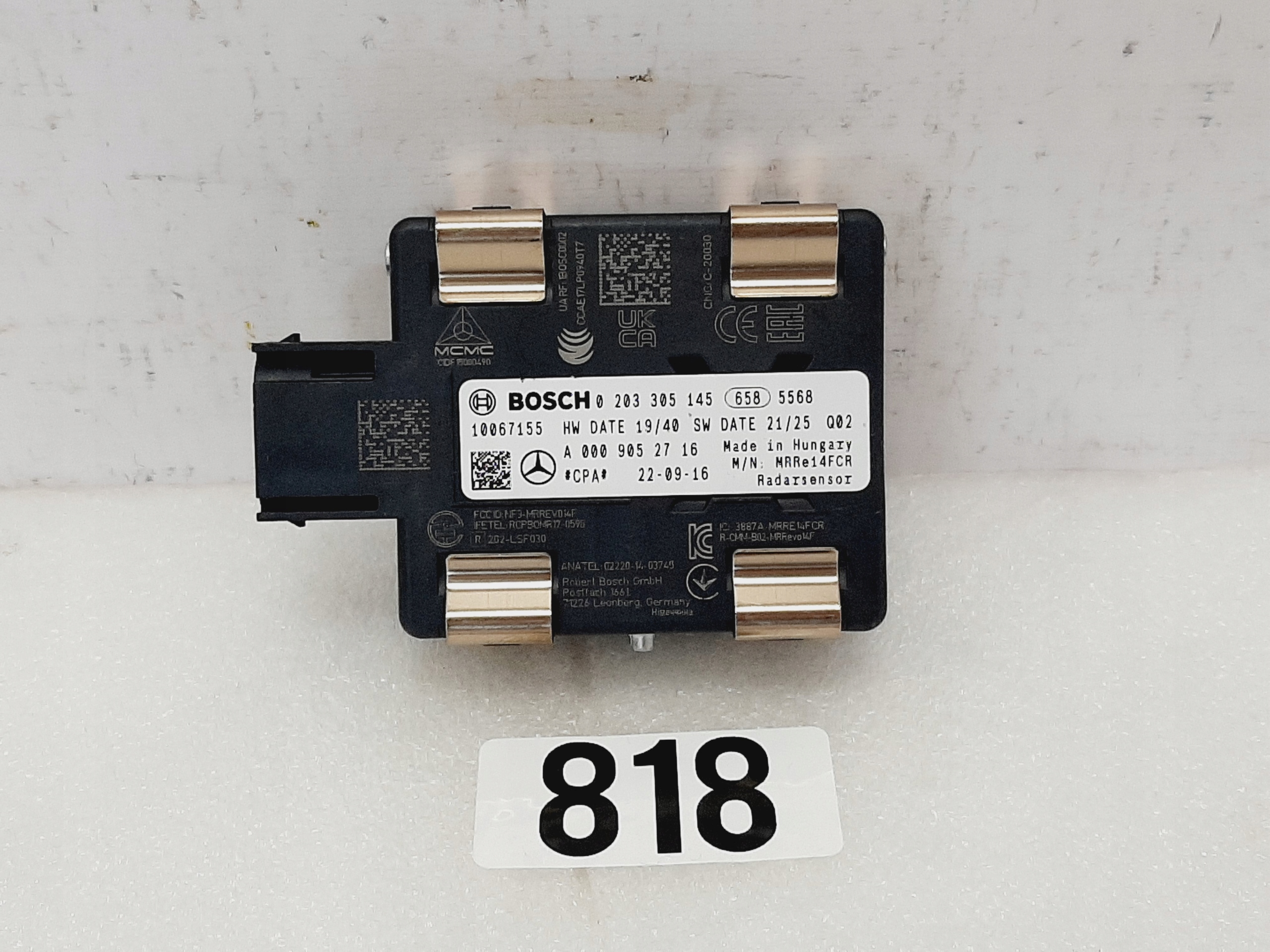 Radar Mercedes ACC Distronic A0009052716 W205 W253 GLC