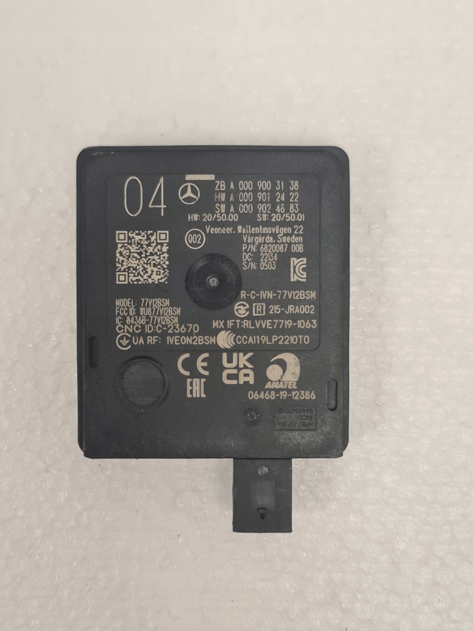 Czujnik martwego pola Mercedes A0009003138 W206