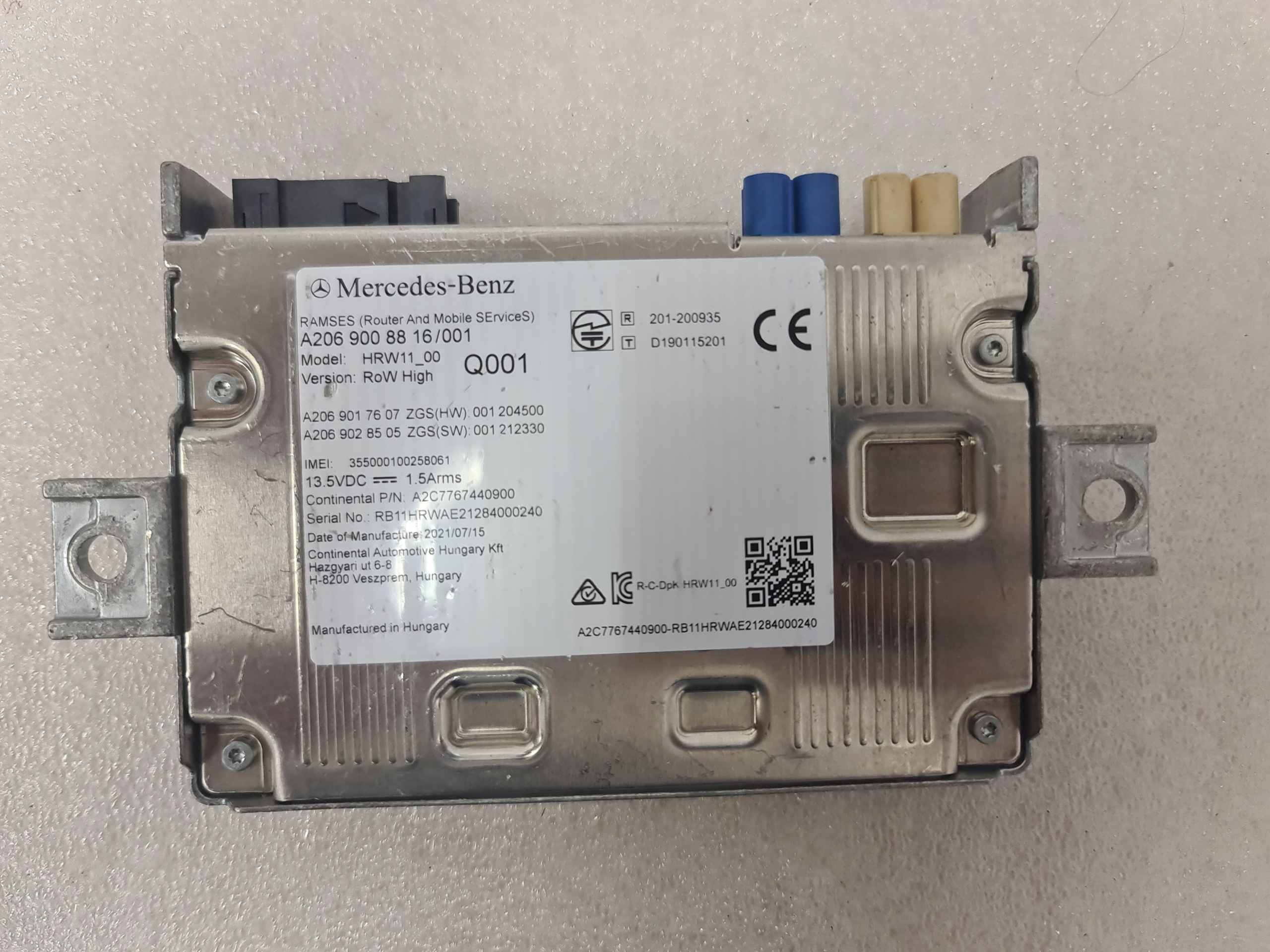 RAMSES High Mercedes W206 W223 Controller-Modul