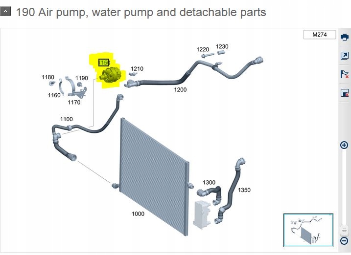 Wasserpumpe Mercedes W206 A0005001901