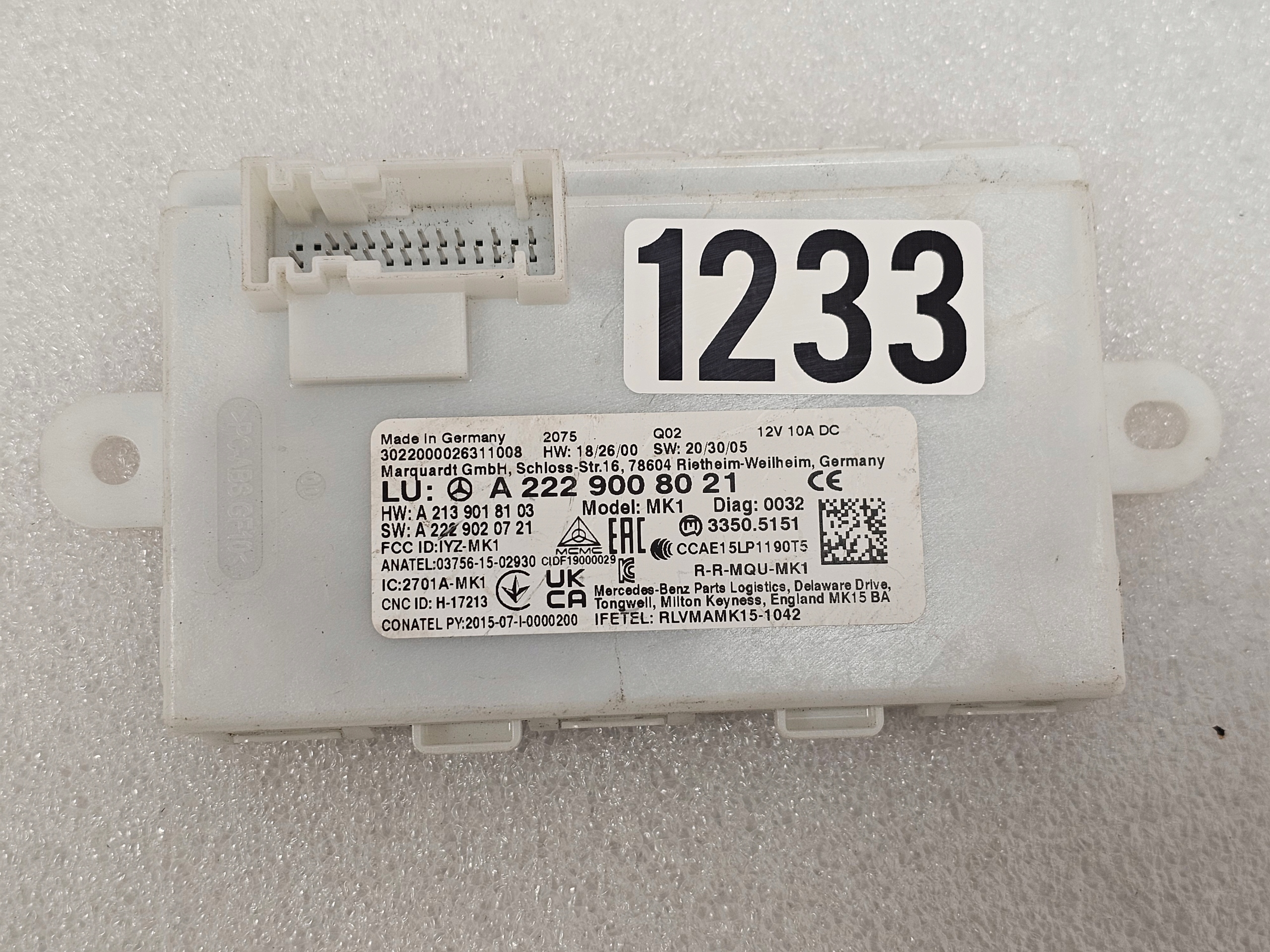 Moduł Sterownik Keyless GO Mercedes W213 W238 W253 W257 W290 W222