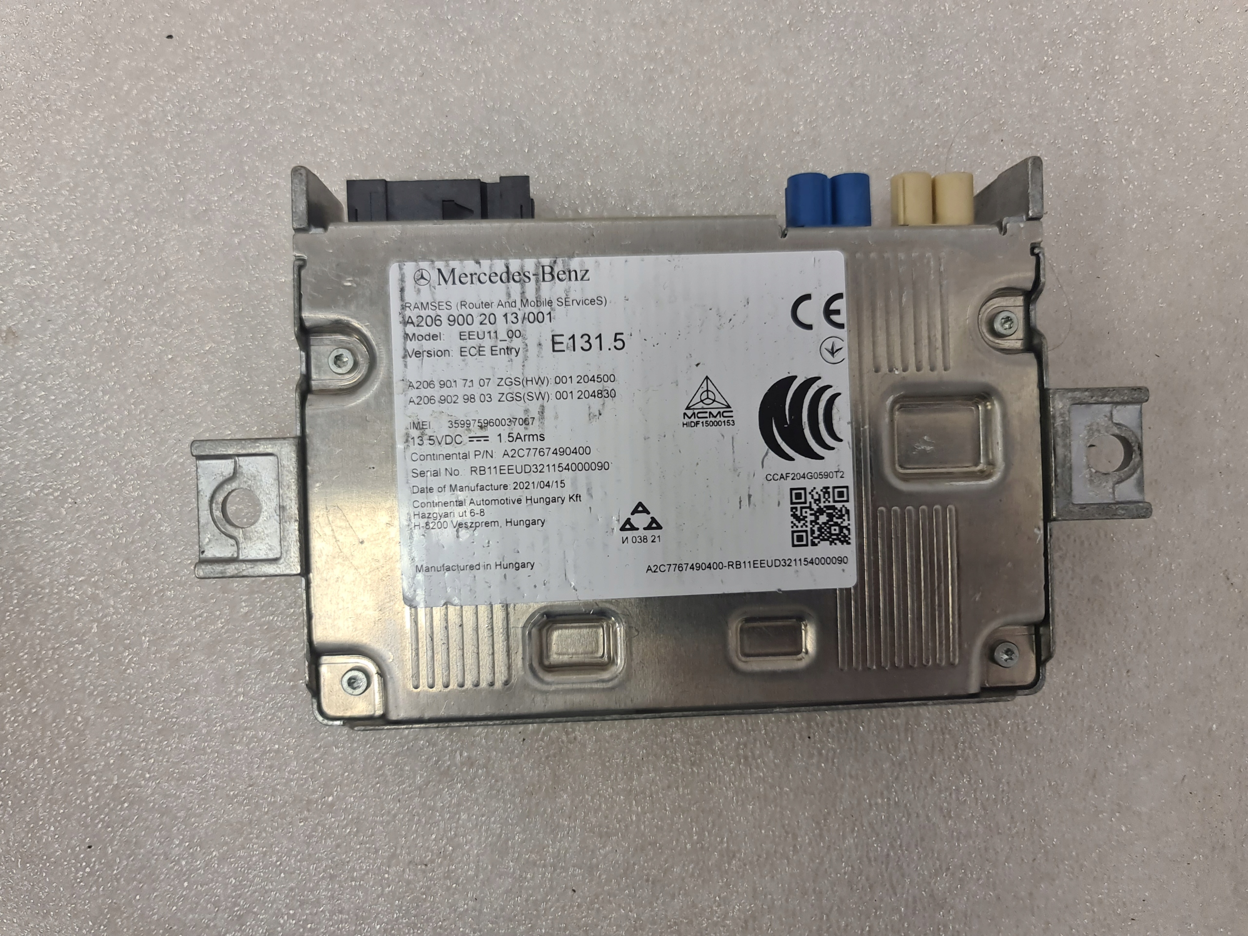 Moduł Sterownik RAMSES EEU Mercedes W206 W223
