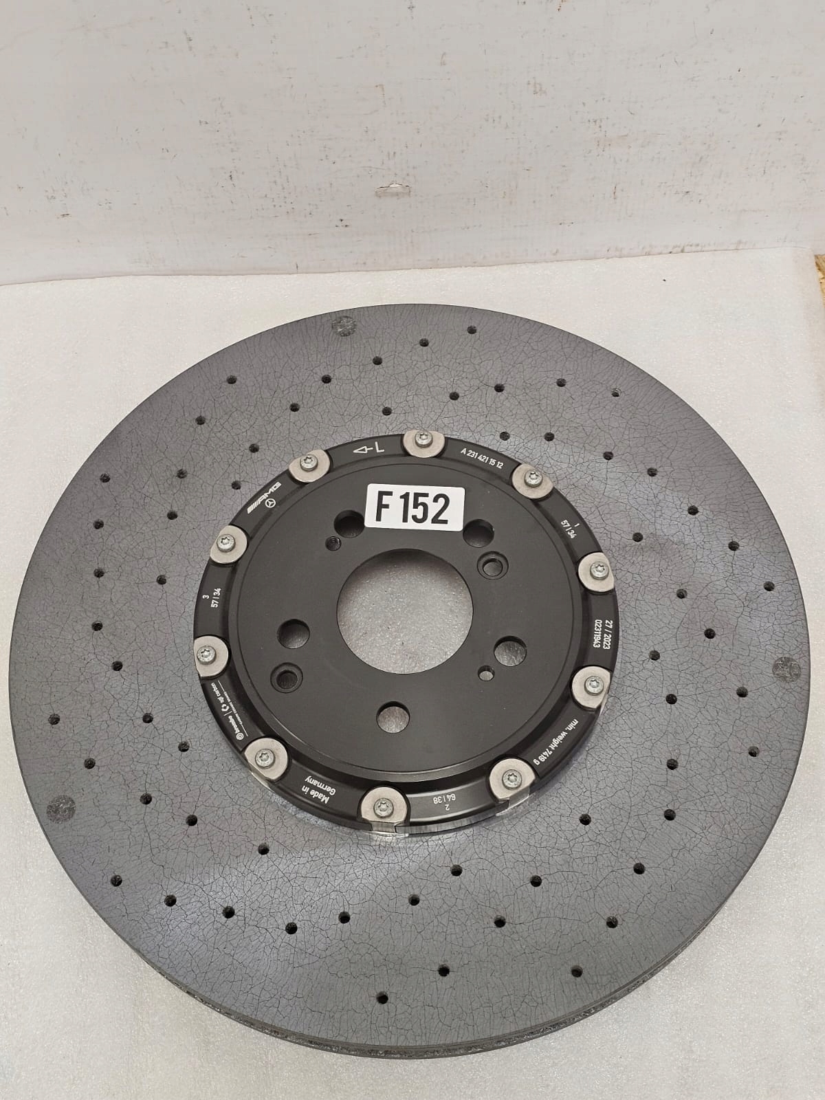 Ceramic disc Mercedes AMG W205 W213 W190 W290 FRONT LEFT - galeria
