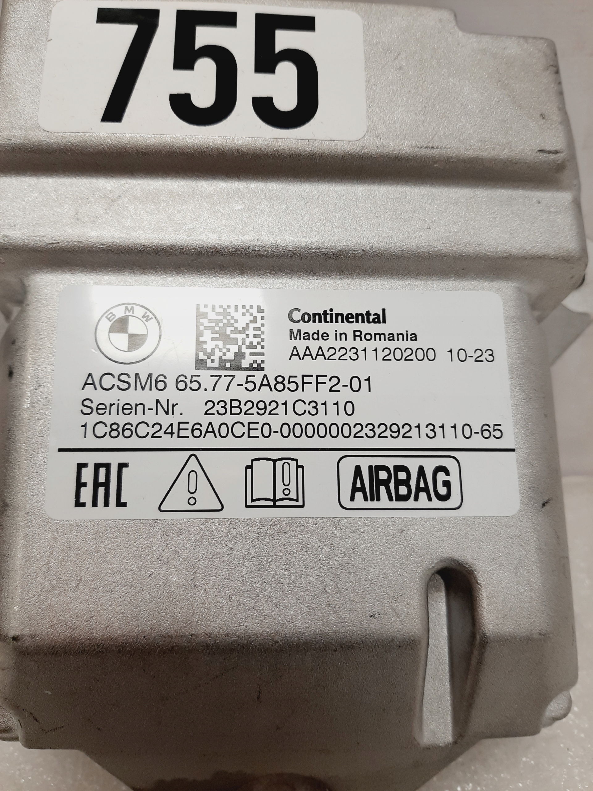 BMW G60 Airbag-Modul 5A85FF2 Controller - galeria