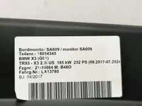 Display Zentralmonitor 10,25" BMW X3 G01 X4 G02 - galeria